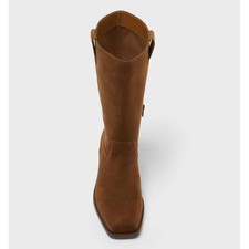 Brown Square Toe Western Boots Universal Thread Bri Size 6.5 NWT