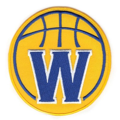 Golden State Warriors Secondary Yellow Round W NBA Jersey Embroidered Patch