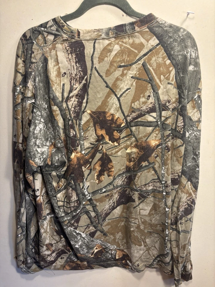 Outfitter Ridge Long Sleeve Crew  XLg(46/48) Brown branches  CAMO  base layer - Image 3 of 4