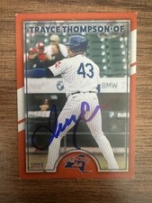 Trayce Thompson 2024 Syracuse NY Mets SIGNED Team Set Choice in person auto WBC
