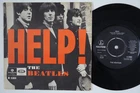 BEATLES Help RARE Sweden 45 DARK ORANGE VARIANT swedish I'm Down HEAR!