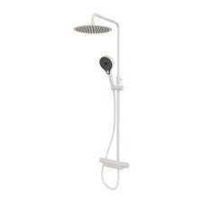 Image of Aqualisa Midas 220 Shower Column in Matt White
