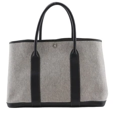 HERMES Garden party 36 PM Tote Bag gray Tower ash Women