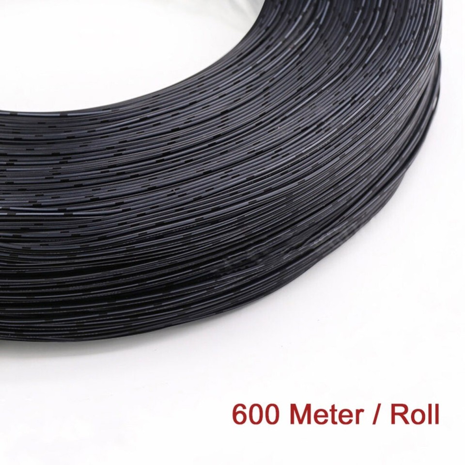 2-Core UL2468 Flexible Parallel PVC Cable Stranded Copper Wire Black ...