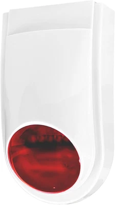 Sirène D'Alarme Extérieure 130 DB, Lumière LED Rouge Clignotante, Alertes À Dist - Photo 1/4