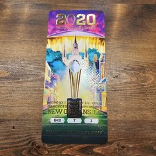 2020 LSU National Championship CFP College Football Championship Full Ticket