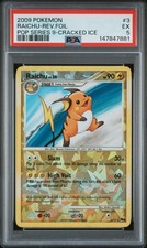 GRADED PSA 5 2009 Pokemon Raichu-Rev. Foil Pop Series 9- Cracked Ice #3 LOW POP on eBay