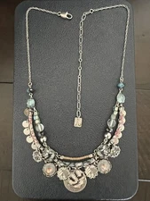 Vintage AYALA BAR Classic Collection Beaded Bib Necklace