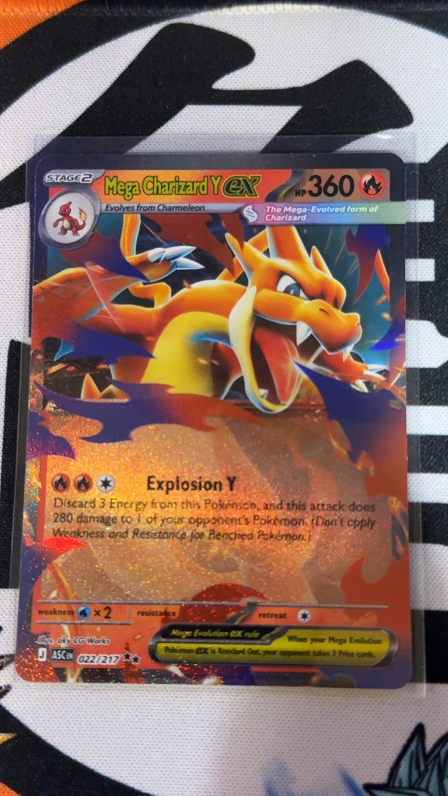 Mega Charizard Y ex 022/217 NM+ Ascended Heroes - Pokemon TCG 2026 PM55