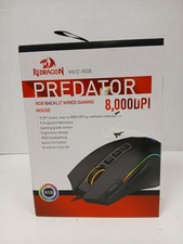 Redragon Predator M612 RGB Wired Gaming Mouse, Black