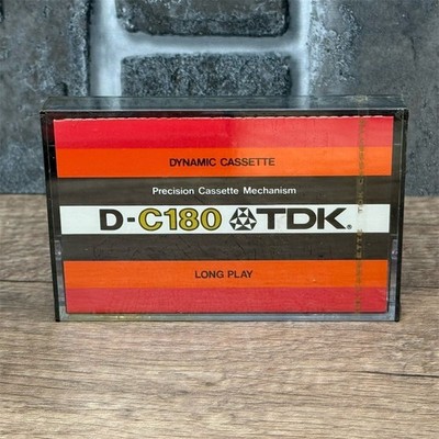 Rare Vintage TDK D-C180 Long Play Blank Audio Cassette Tape Japan