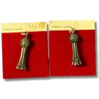 Lot of 2 Vintage 1982 Sunsphere Charms Sterling Silver Knoxville Worlds Fair TN