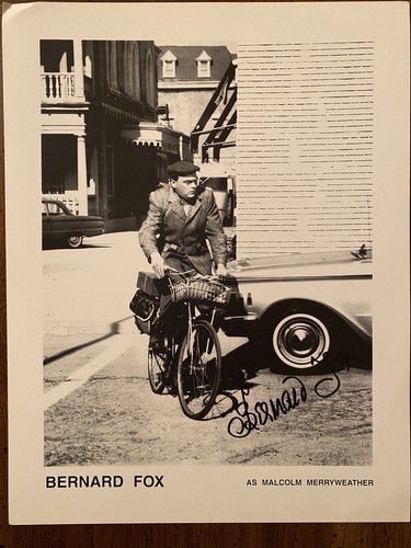 Bernard Fox Signed Autographed Photo The Andy Griffith Show Malcolm In Person