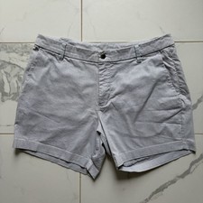 Lululemon Commission Classic Fit Short 5" Light Grey Mens Size 34