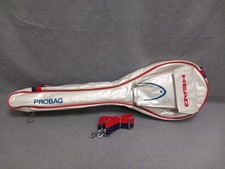 Vintage HEAD AMF Squash Racket Probag Case Silver & Red Inc Shoulder Strap