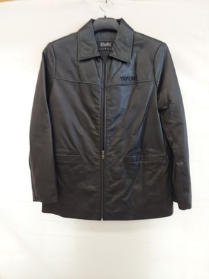 Excelled Collection Size Med. Black 100%leather Men's Jacket.new Without Tags