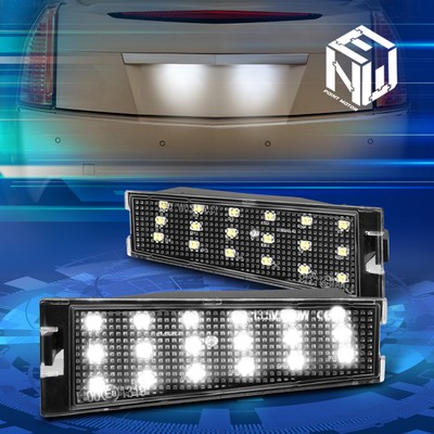 For 08-10 Cadillac CTS Sedan Nuvision White 18 SMD LED License Plate Light Lamp