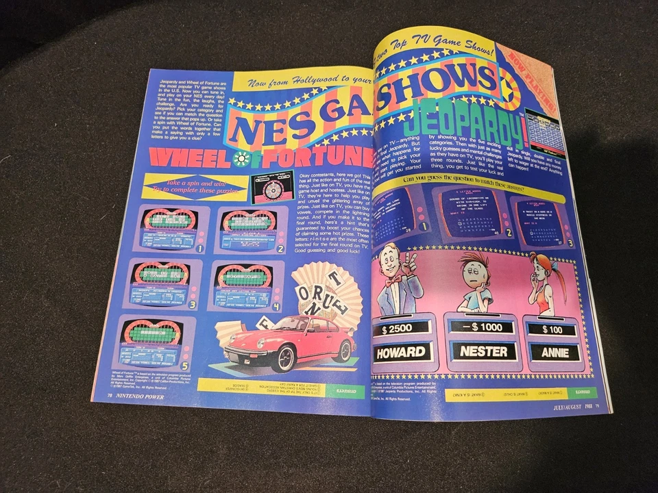 Vintage 1988 Nintendo Power Magazine Vol 1 Issue 1 Super Mario 2 Zelda Poster Foto 4 de 4