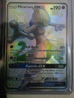 2019 Pokémon Hidden Fates Shiny Vault Mewtwo GX #SV59/SV94 Full Art EX-NM