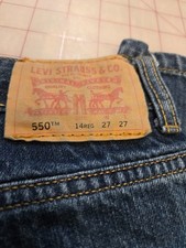 Levi s 550 Relaxed Fit Jeans Boy's 14 Reg 27x27 Straight Medium Blue Wash Denim