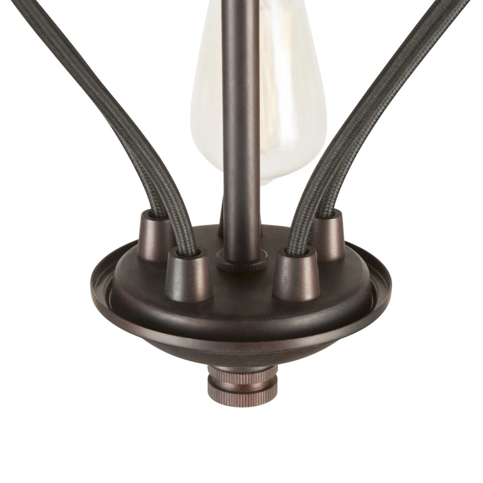Forte Lighting 7098-05 Bronze 5-Light 18"W Mini Chandelier - Image 2 of 4