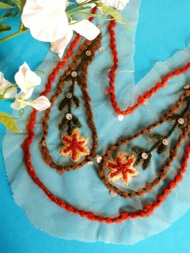 Textiles anciens du XXe siècle en tulle