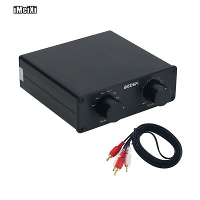 BRZHIFI FV6-VOL 6-Channel Audio Switcher Audio Selector w/ Passive Preamplifie