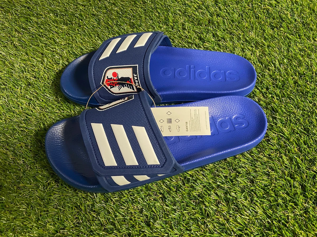 Adidas Adilette TND Japan Soccer National Team Slides Sandals Blue Men 10 GX9708