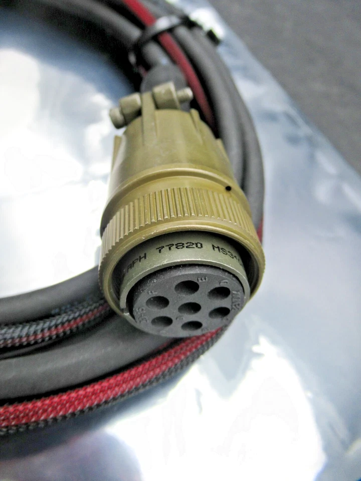 ITT Canon Amphenol Industrial MS3106F20-15S Connector w TM-3148-250 Harness Assy - Image 3 of 4