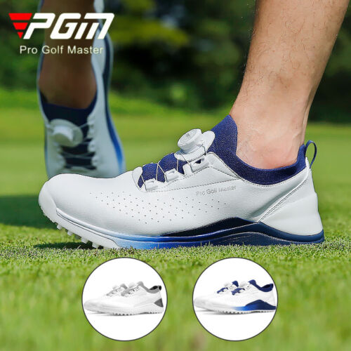 PGM Men Waterproof Quick-Lacing Golf Shoes Male Anti-Slip Lightweight Sneakers - 第 1/9 張圖片