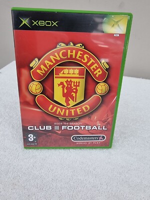 Manchester United Club Football 03/04 OG XBOX Microsoft PAL Codemasters Spiel