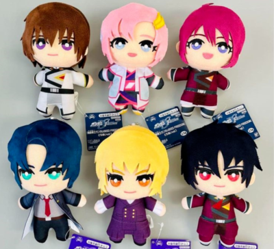 Gundam SEED FREEDOM Tomonui Plush Doll Mascot x6 Kira Athrun Lacus