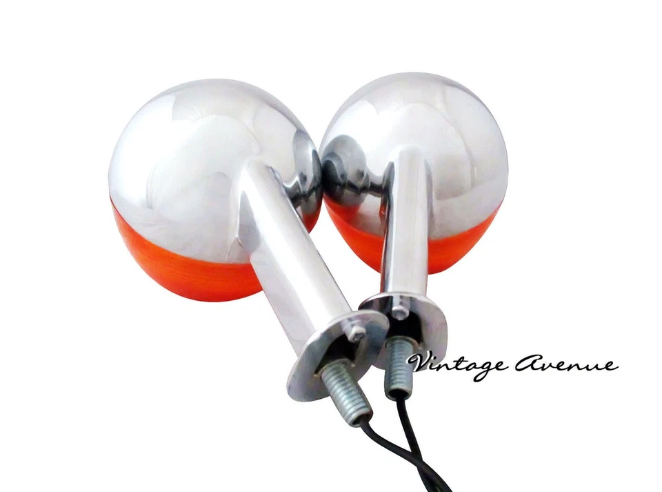 INDICADOR INTERMITENTE CROMADO YAMAHA XS1 XS2 XS650 TX650 1 PAR 12V [TW39] Foto 3 de 4