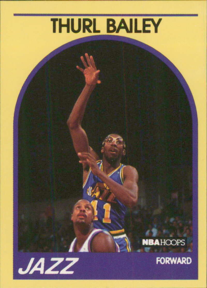 1989-90 Hoops 100 Superstars #95 Thurl Bailey Utah Jazz