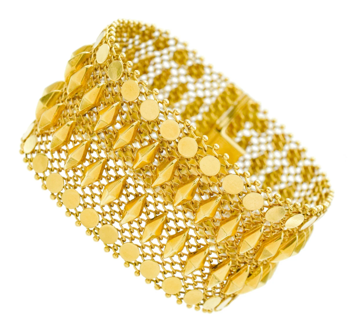 Broad gold bracelet best sale designs