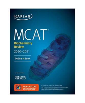 MCAT Biochemistry Review 2020-2021: Online + Book, Kaplan Test Prep
