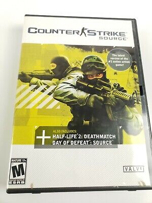 Counter Strike Source PC Game w/ Half Life 2: Deathmatch 4 Discs