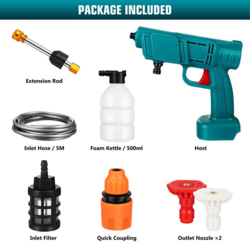 Cordless Portable Car High Pressure Washer Jet Water Wash Cleaner Gun 18V Makita - Picture 2 of 12