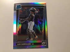 Luis Campusano 2021 Donruss Optic Silver Holo Prizm Rated Rookie Padres 02