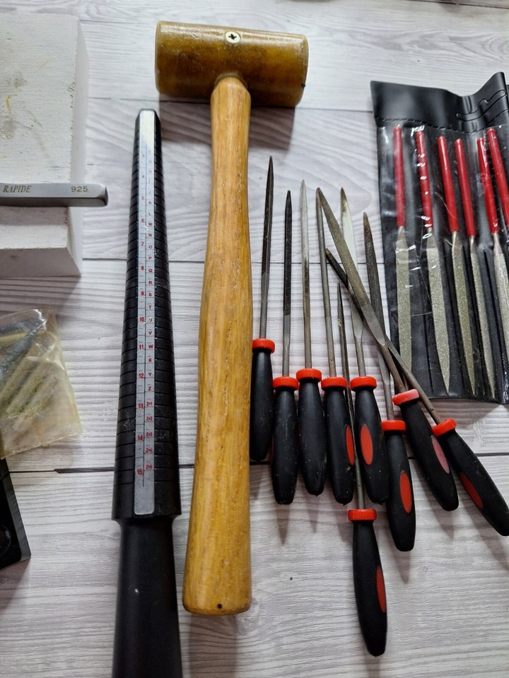 Jewellery Making Tool Kit Metal smith Ring Sizer Chasing hammer 925 die