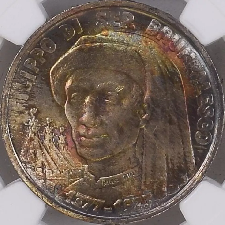 SAN MARINO. 1977, 1000 Lire, Silver - NGC MS67 - 🌈 Toned - Top Pop 🥇 003 - Image 4 of 4