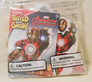 Details about   New Lowe's Build and Grow Avengers Wood Model Kit With Patch Set 5 Different One 