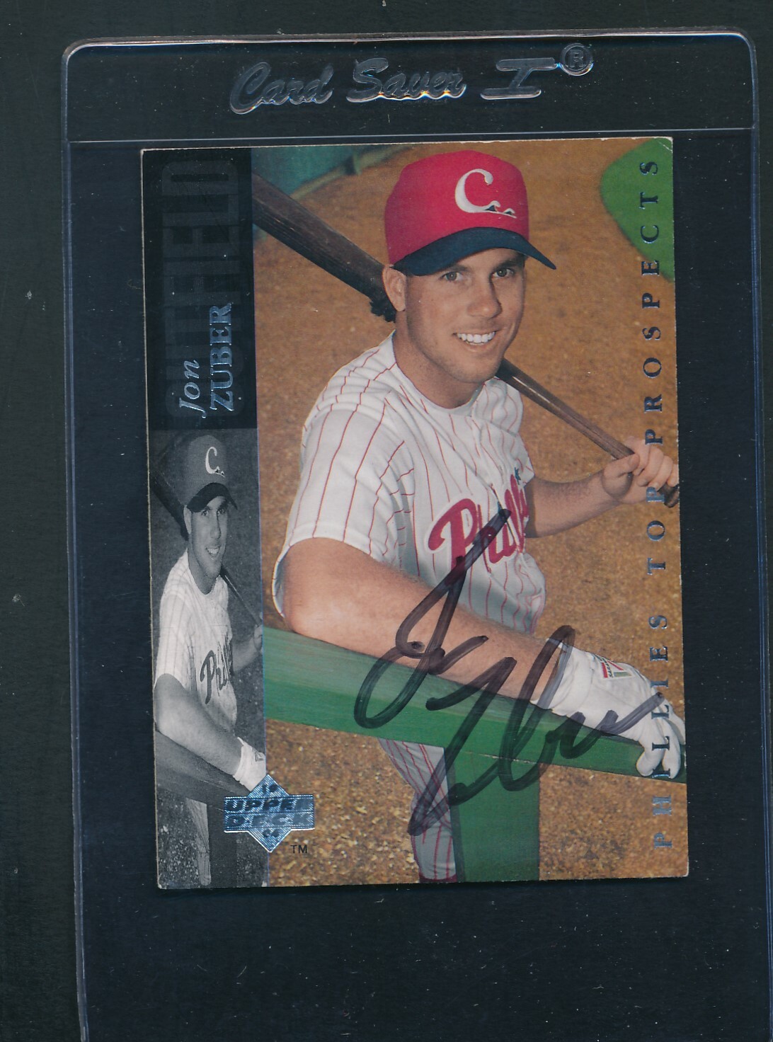 1994 Upper Deck #199 Jon Zuber Clearwater Phillies Signed Auto *D1152