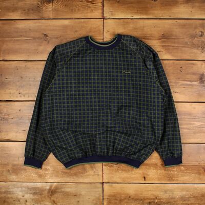 Vintage Catanlina Windbreaker Jacket XL Plaid Green