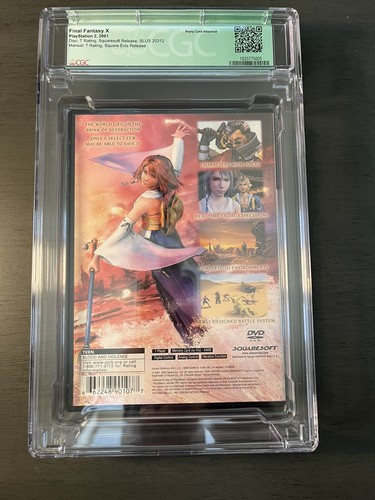 Final Fantasy X 10 PlayStation 2 Ps2 Complete Black Label CGC 9.4 - Picture 2 of 2