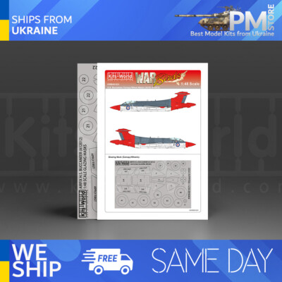 Kits World KWM48-1021 1/48 Mask H.S. Blackburn Buccaneer Canopy/Wheel for Airfix