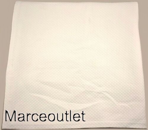 Hudson Park Collection Lattice Texture TWIN Blanket White