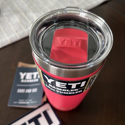 YETI Rambler 10oz Tumbler BIMINI PINK With MATCHING MagSlider Lid
