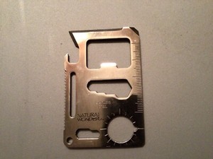 Rectangular Multi-Tool From Natural Wonders-Capable Of Fitting In Most Wallets