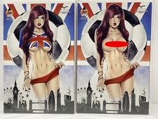 Zenescope Lady Keres Set London Super Comic Convention Exclusive 250 & 100